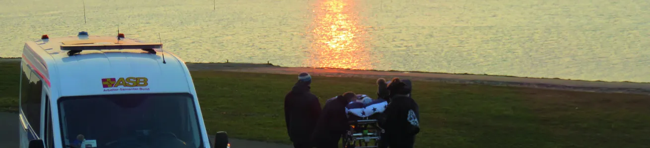 Am Ende einer Wunschfahrt: Sonnenuntergang bei Husum